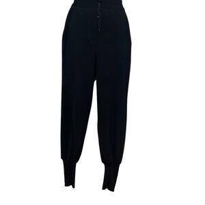2B.Rych Black Stretch Jogger Pants with Zipper Ankle Cuffs